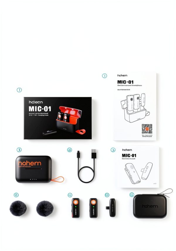 Hohem MIC-01 Wireless Lavalier Microphone System USB-C-11