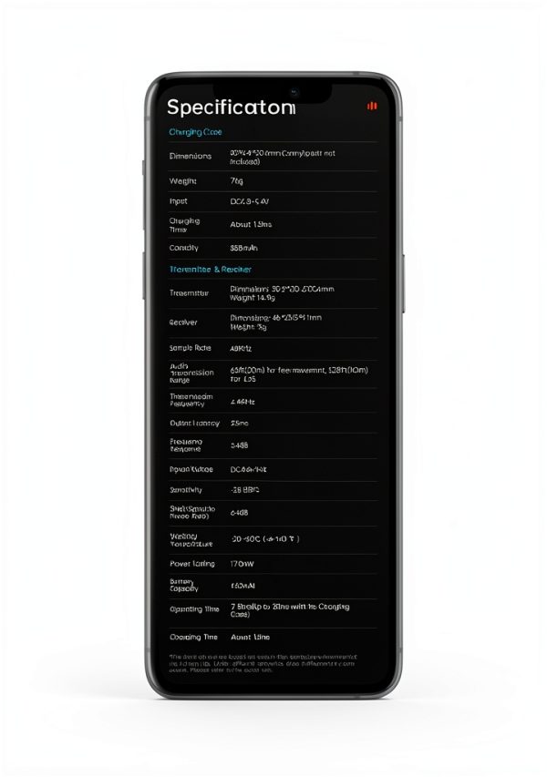 Hohem MIC-01 Wireless Lavalier Microphone System USB-C-12