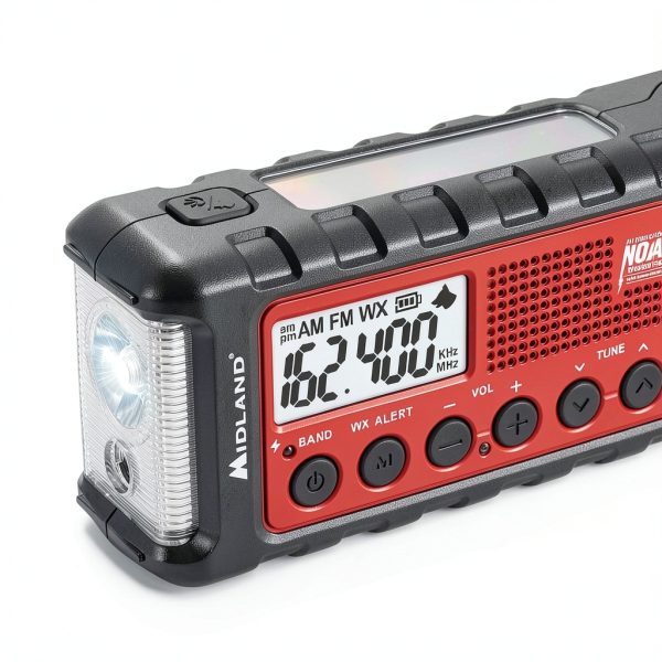 Midland Emergency Crank Radio Solar Power SOS Flashlight-2