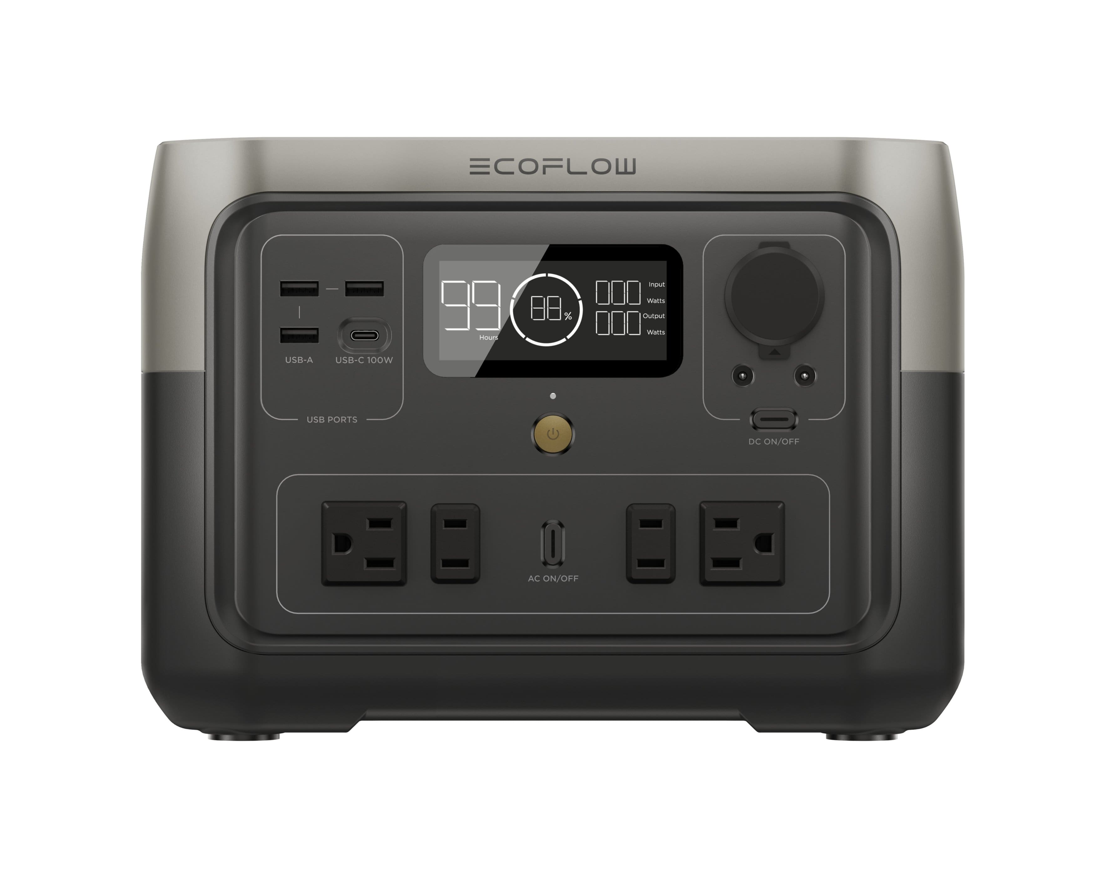 EcoFlow RIVER 2 Max portable power station in a camping setup