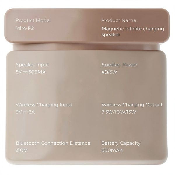 MIRO P2 Magnetic Wireless Charging Bluetooth Speaker-8