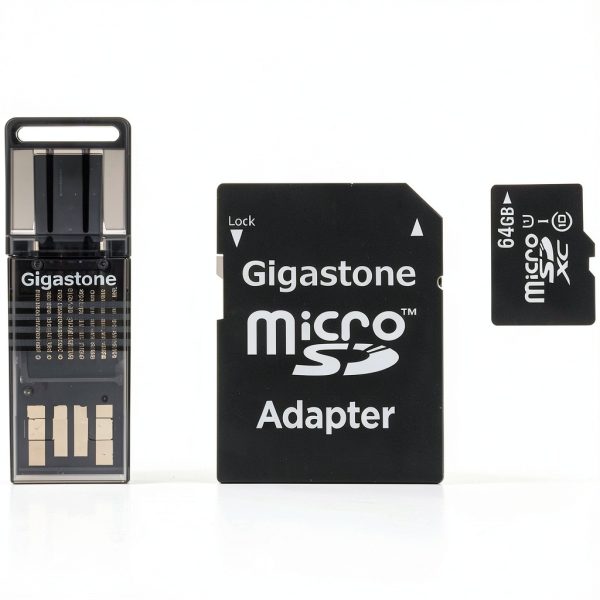 Gigastone microSD Card 64GB High Speed Durable 4 in 1 Kit-0