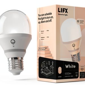 LIFX E26 Edison Screw White Smart LED Bulb – Dimmable Wi‑Fi Enabled-0