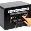 SereneLife Fingerprint Safe 0.63 Cu Ft Electronic Black SLSVP25EUG-0