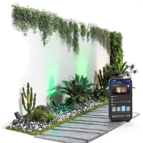 RGBIC Outdoor Spotlights Luminex 35-Mode LED Light for Yard Patio-6