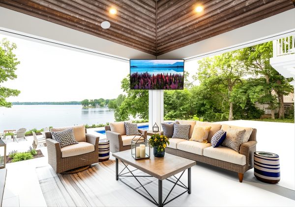 Neptune 55" Full Sun Outdoor Smart TV with Free Tilting Wall Mount-8
