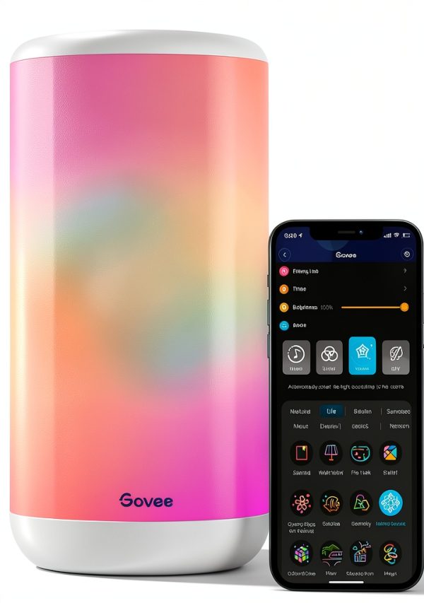 Aura Bedside Lamp with Finger Sketch Mood Lighting and 20 Effects-2