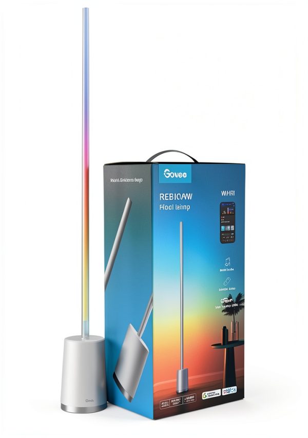 Govee Lyra Minimalist Floor Lamp Slim Design Diffused Light-0